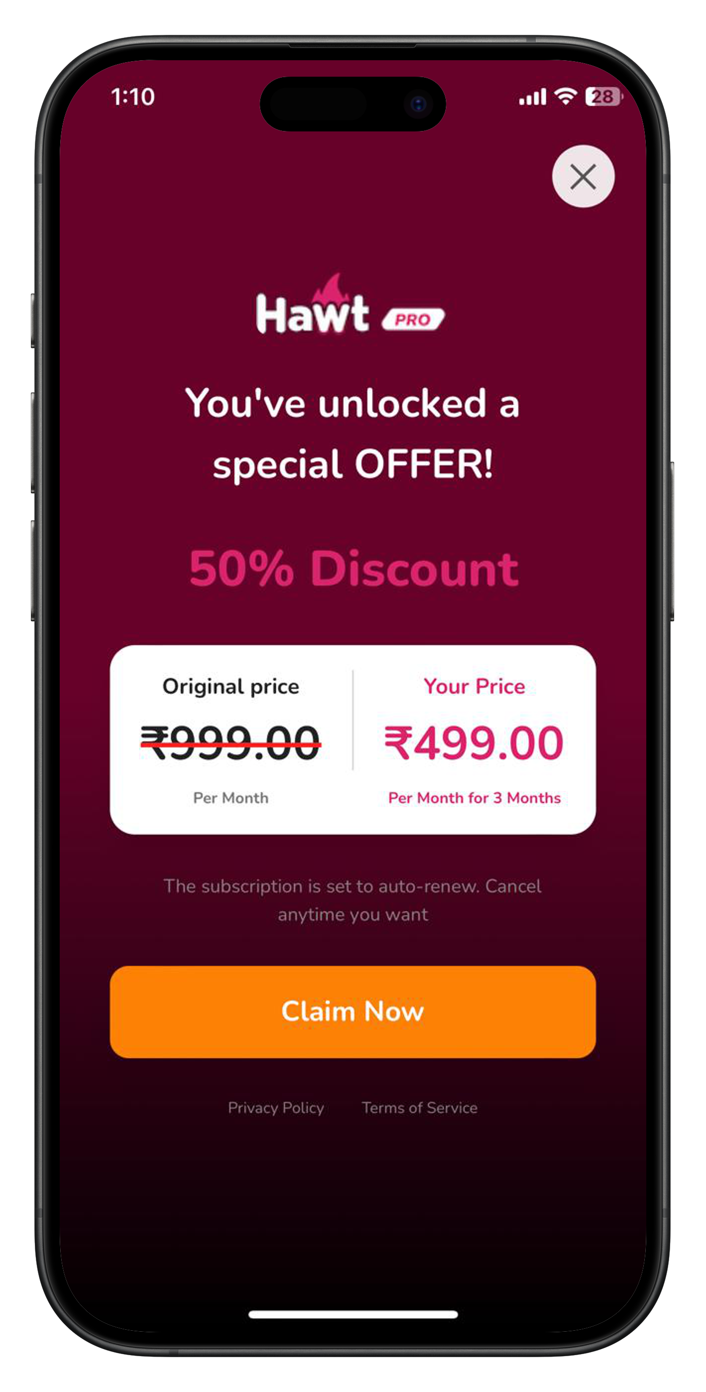 Hawt In-App Offer Paywall